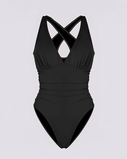 Smart Sculpt™ Plunge Cutout Tummy Control Swimsuit
