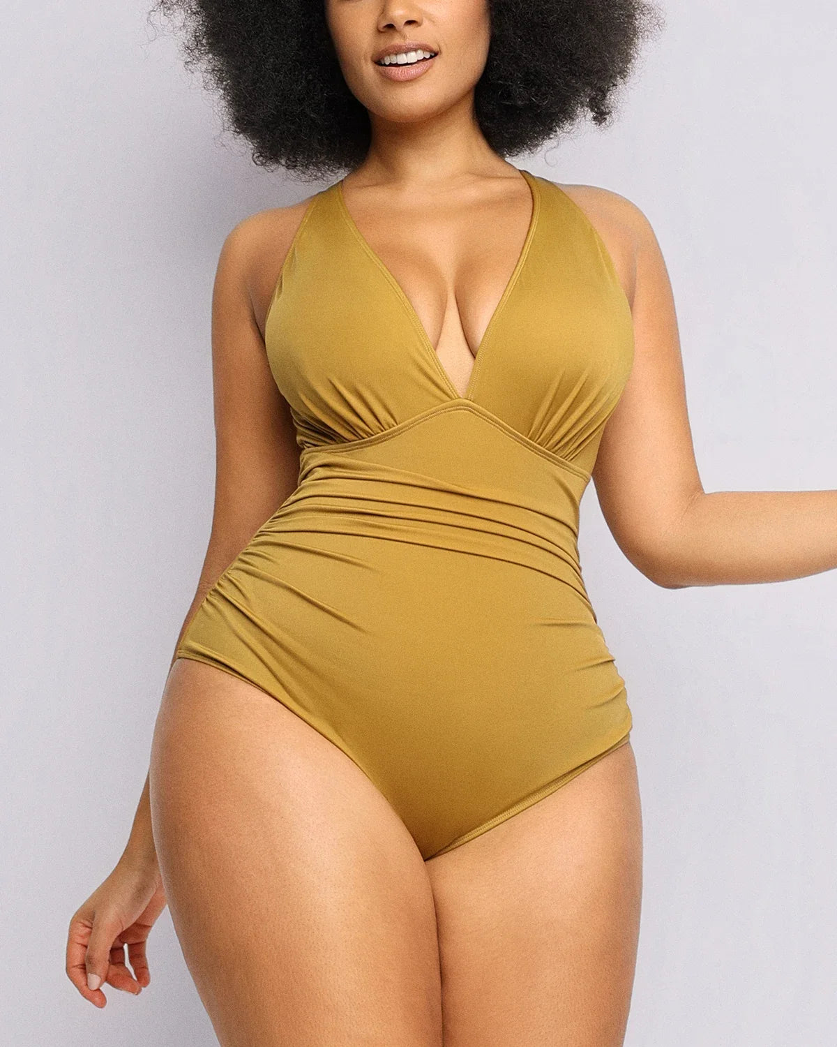 Smart Sculpt™ Plunge Cutout Tummy Control Swimsuit