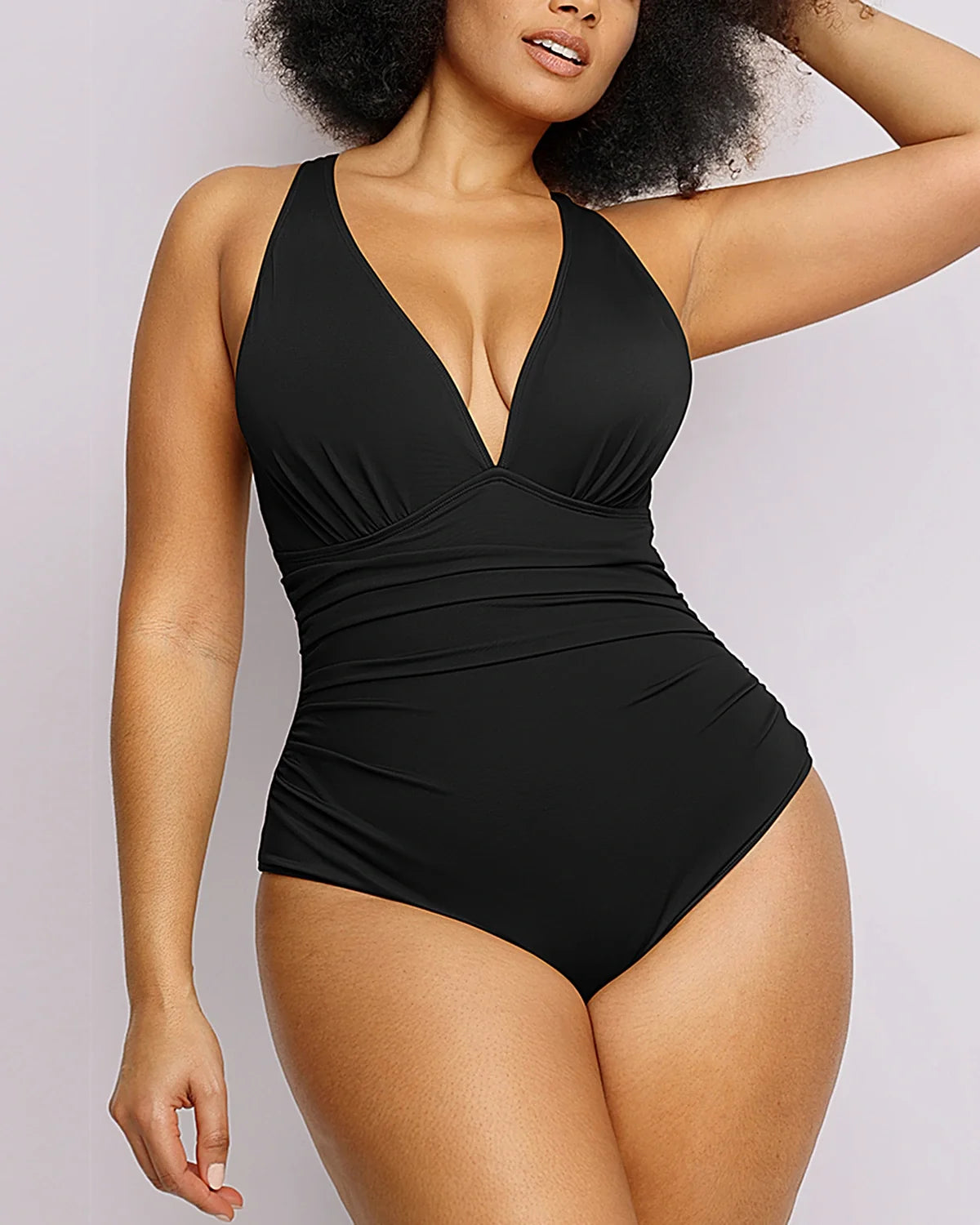 Smart Sculpt™ Plunge Cutout Tummy Control Swimsuit